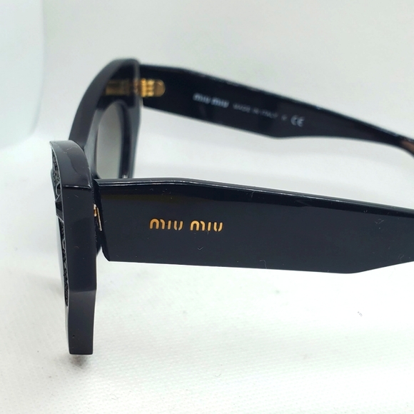 MIU MIU -RASOIR Rock Sunglasses Cat Eye with black rhinestones-Frame and lens - Picture 6 of 11